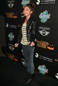 Sarah Hyland 4th annual Haunted Hayride LA 10/7/12 