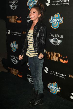 Sarah Hyland 4th annual Haunted Hayride LA 10/7/12 
