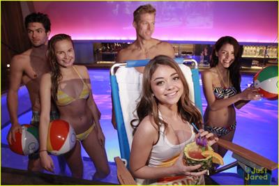 Sarah Hyland at the OP pool party