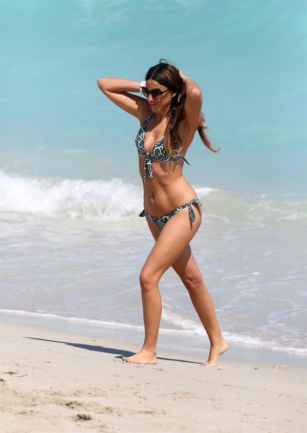 Claudia Romani in a bikini