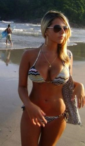 Anonymous in a bikini