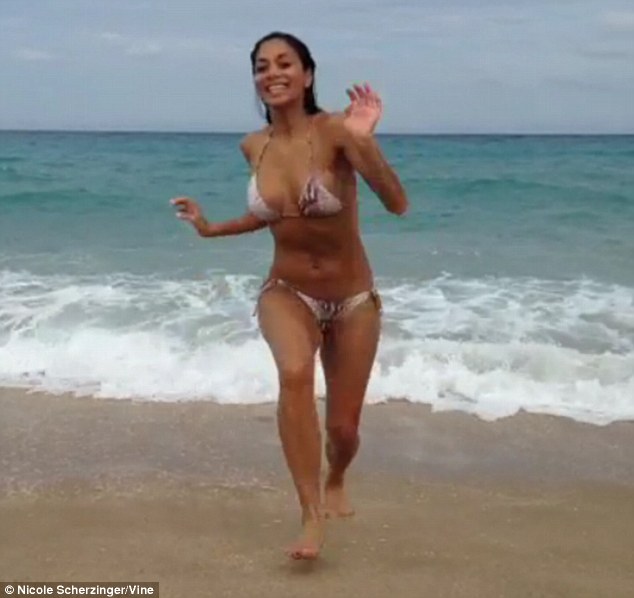 Nicole Scherzinger in a bikini