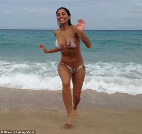 Nicole Scherzinger in a bikini