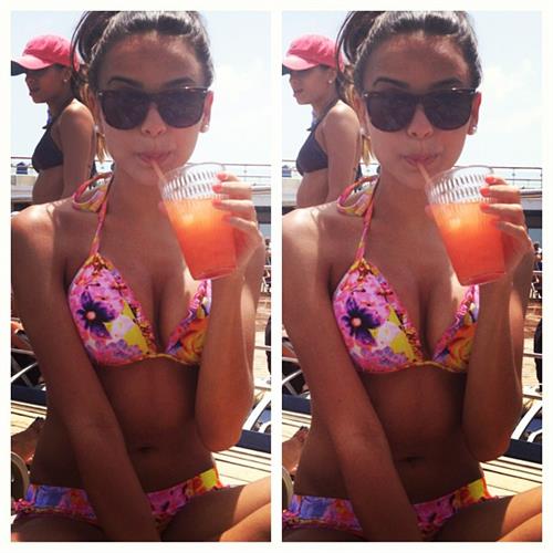 Lisa Ramos in a bikini