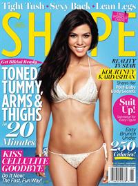 Kourtney Kardashian on the cover of Shape Magazine