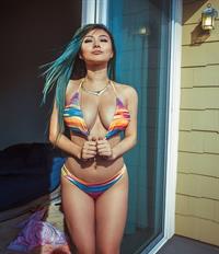 Vicki Li in a bikini