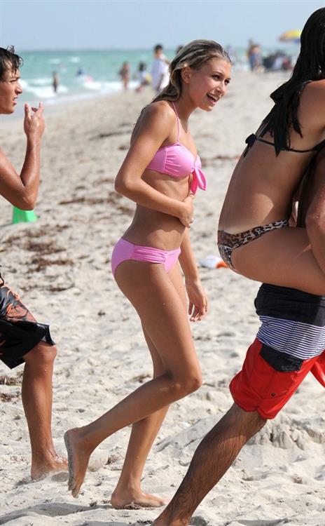 Hailey Bieber in a bikini