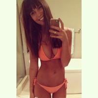 Brittny Ward in a bikini taking a selfie