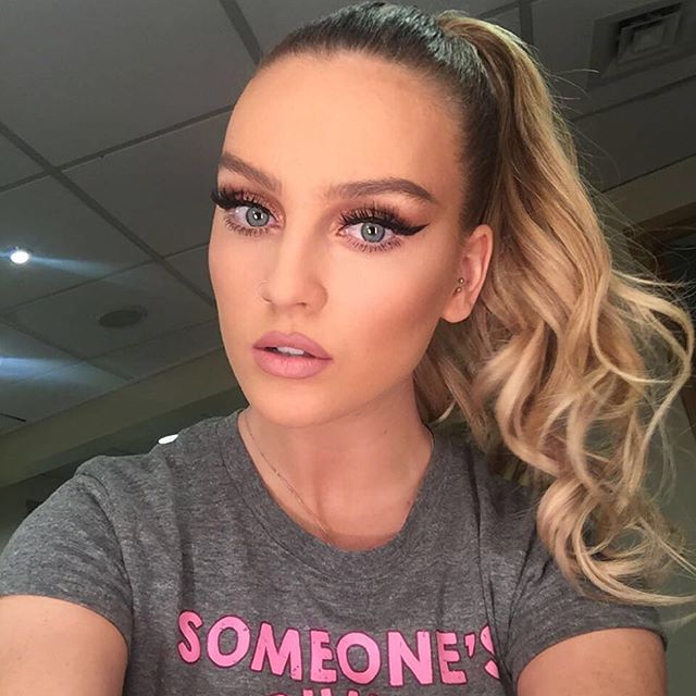Perrie Edwards taking a selfie