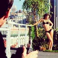Alyssa Miller in a bikini in lingerie