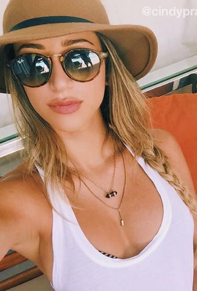 Cindy Prado taking a selfie