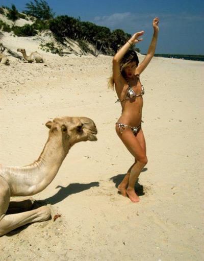 Gillian Zinser in a bikini