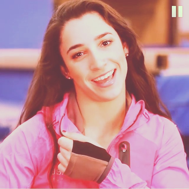 Aly Raisman taking a selfie