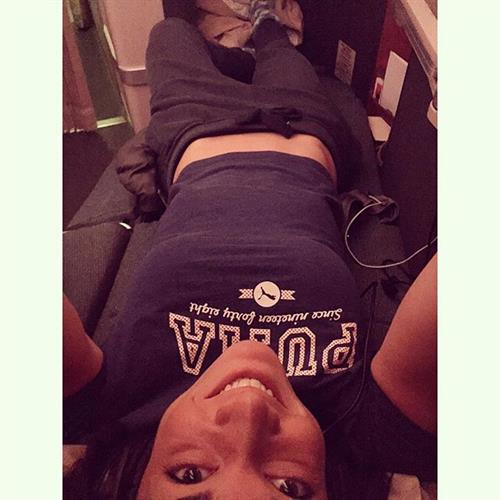 Michelle Jenneke taking a selfie