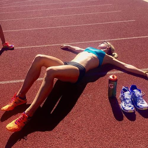 Emma Coburn in a bikini