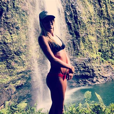 Emma Coburn in a bikini