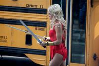 Ashley Benson on the set of Pixels in Toronto on August 7, 2014