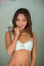Alina Li in lingerie