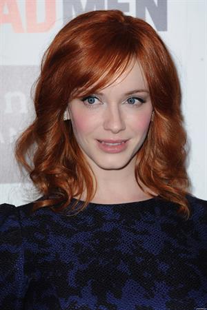 Christina Hendricks Mad Men photocall at Forum des Images in Paris on February 9 