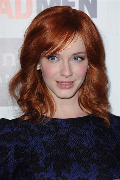 Christina Hendricks Mad Men photocall at Forum des Images in Paris on February 9 