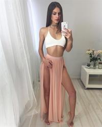 Betsy Alvarez taking a selfie