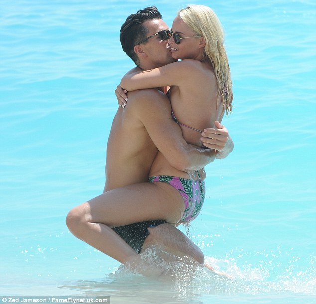 Rhian Sugden and Oliver Mellor on a vacation in Turkey