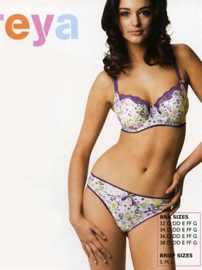 Violet Budd in lingerie