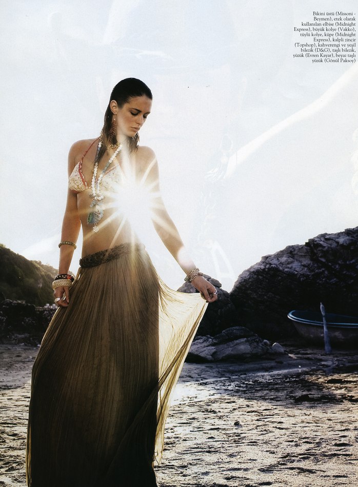 Violet Budd in a bikini