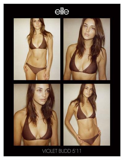 Violet Budd in a bikini