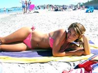 Cynthia Gibb in a bikini