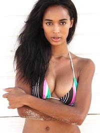 Daneille Alexandria Teklu in a bikini