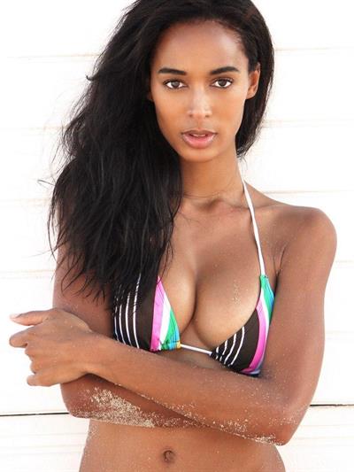 Daneille Alexandria Teklu in a bikini