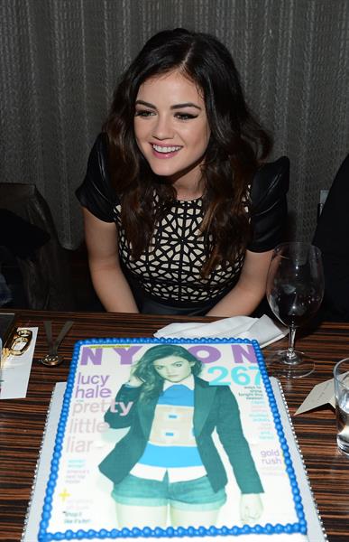 Lucy Hale NYLON celebrates Dec/Jan Cover Star Lucy Hale in Los Angeles 12/7/12 
