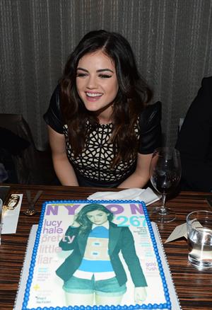 Lucy Hale NYLON celebrates Dec/Jan Cover Star Lucy Hale in Los Angeles 12/7/12 