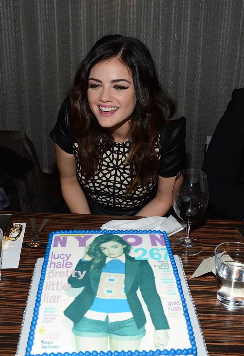 Lucy Hale NYLON celebrates Dec/Jan Cover Star Lucy Hale in Los Angeles 12/7/12 