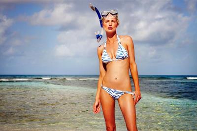 Jessica Van Der Steen in a bikini