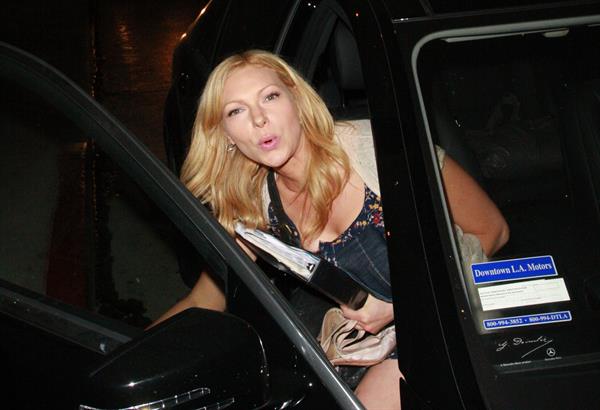 Laura Prepon leaves the Geisha House in Los Angeles, August 29, 2011