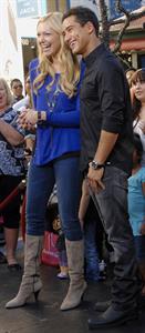 On  Extra  at The Grove in Los Angeles - January 5, 2012