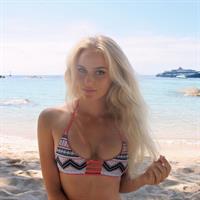 Anna Nyström in a bikini