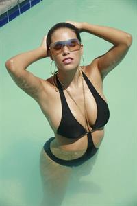 Janine Habeck in a bikini