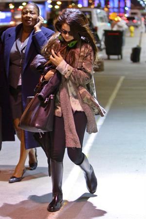 Selena Gomez – LAX airport arrival in LA 1/5/13 