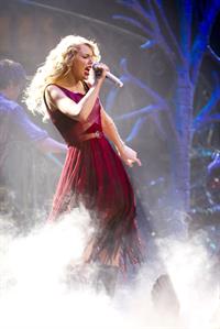 Taylor Swift and Selena Gomez performing at Madison Square Garden in New York, November 11, 2011 