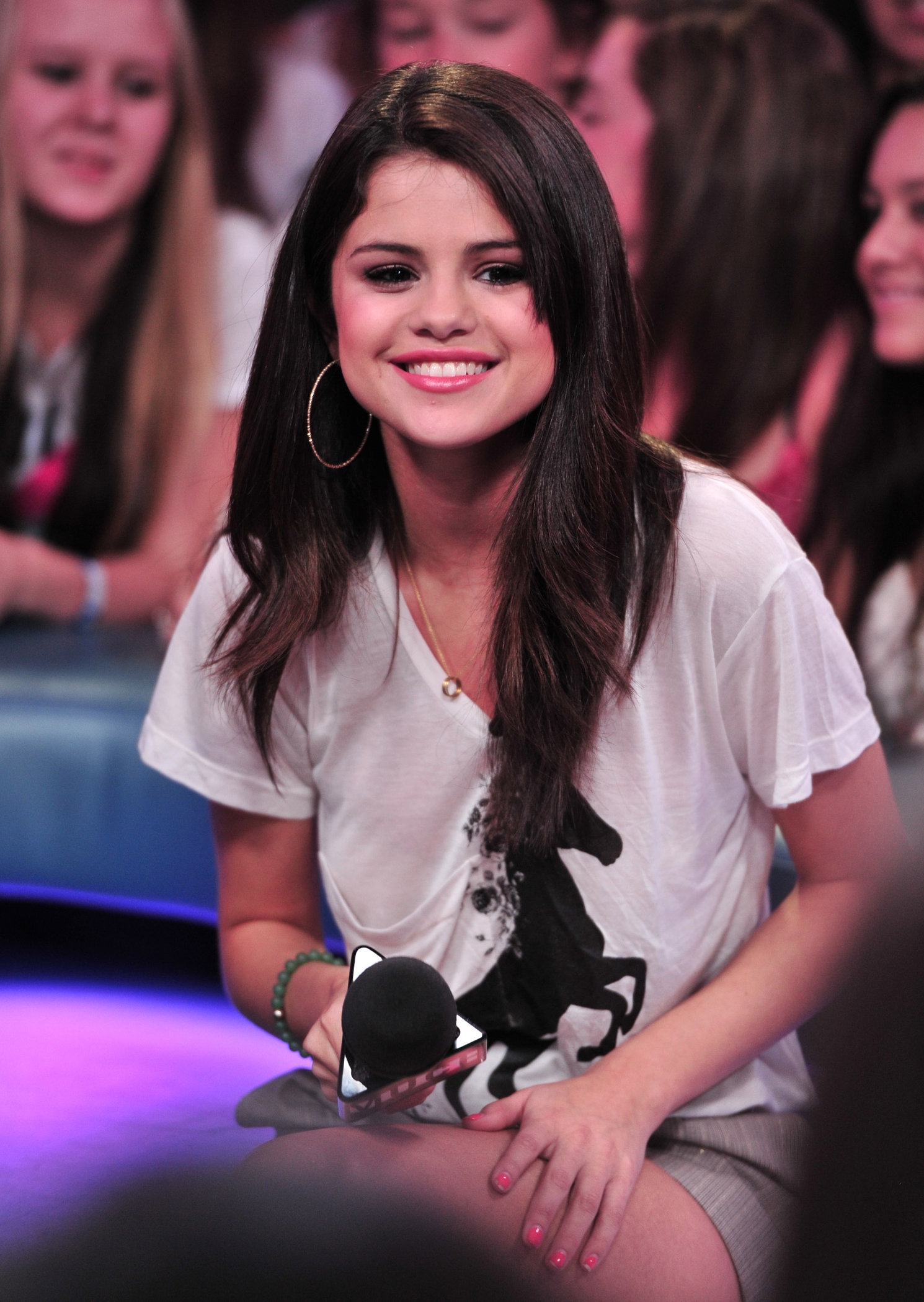 Selena Gomez visits New Music Live, August 24, 2011 