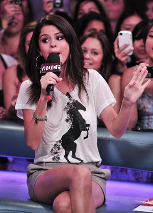 Selena Gomez visits New Music Live, August 24, 2011 