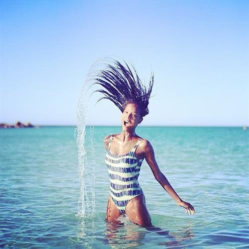 Ariela Oliveira in a bikini