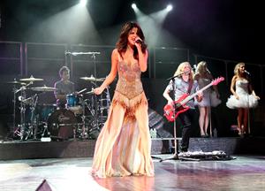 Selena Gomez performing at Bethel Woods Art Center in New York August 05, 2011 
