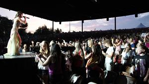 Selena Gomez performing at Bethel Woods Art Center in New York August 05, 2011 