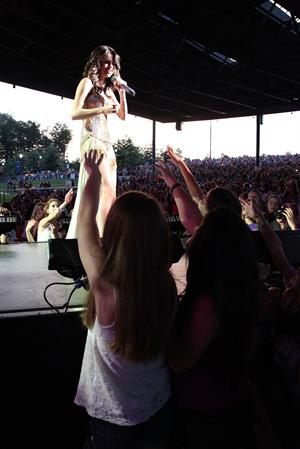 Selena Gomez performing at Bethel Woods Art Center in New York August 05, 2011 