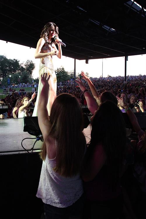 Selena Gomez performing at Bethel Woods Art Center in New York August 05, 2011 