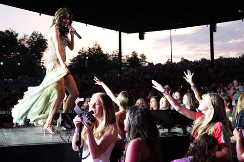 Selena Gomez performing at Bethel Woods Art Center in New York August 05, 2011 